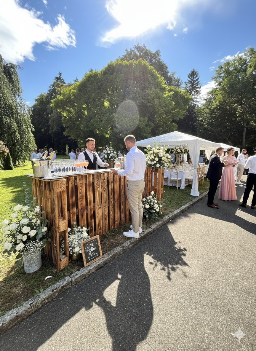Hochzeits-Cocktailbar